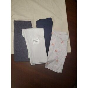 Bundle of 4 NWOT girls Old Navy leggings/ shorts- Navy, white, Jeans size XS (5)